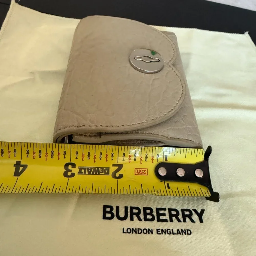 Burberry Women's Chess Hunter Leather Compact Tri-fold Wallet - Picture 12 of 15
